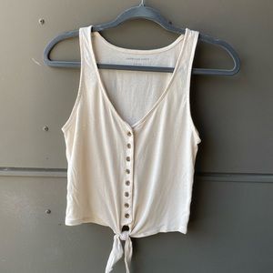 Tie front crop top